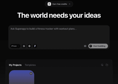 Superapp Vibe Coding Prompt Homepage